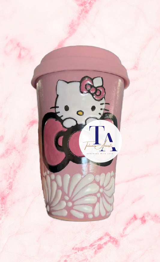 Talavera Kitty Travel Tumbler