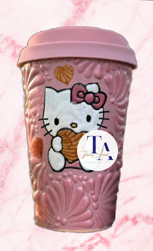 Talavera Kitty Travel Tumbler