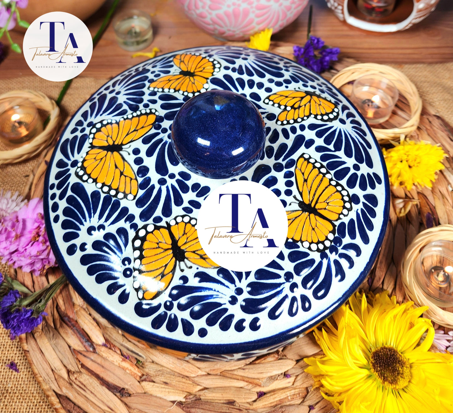 Talavera Butterfly Large Tortillero