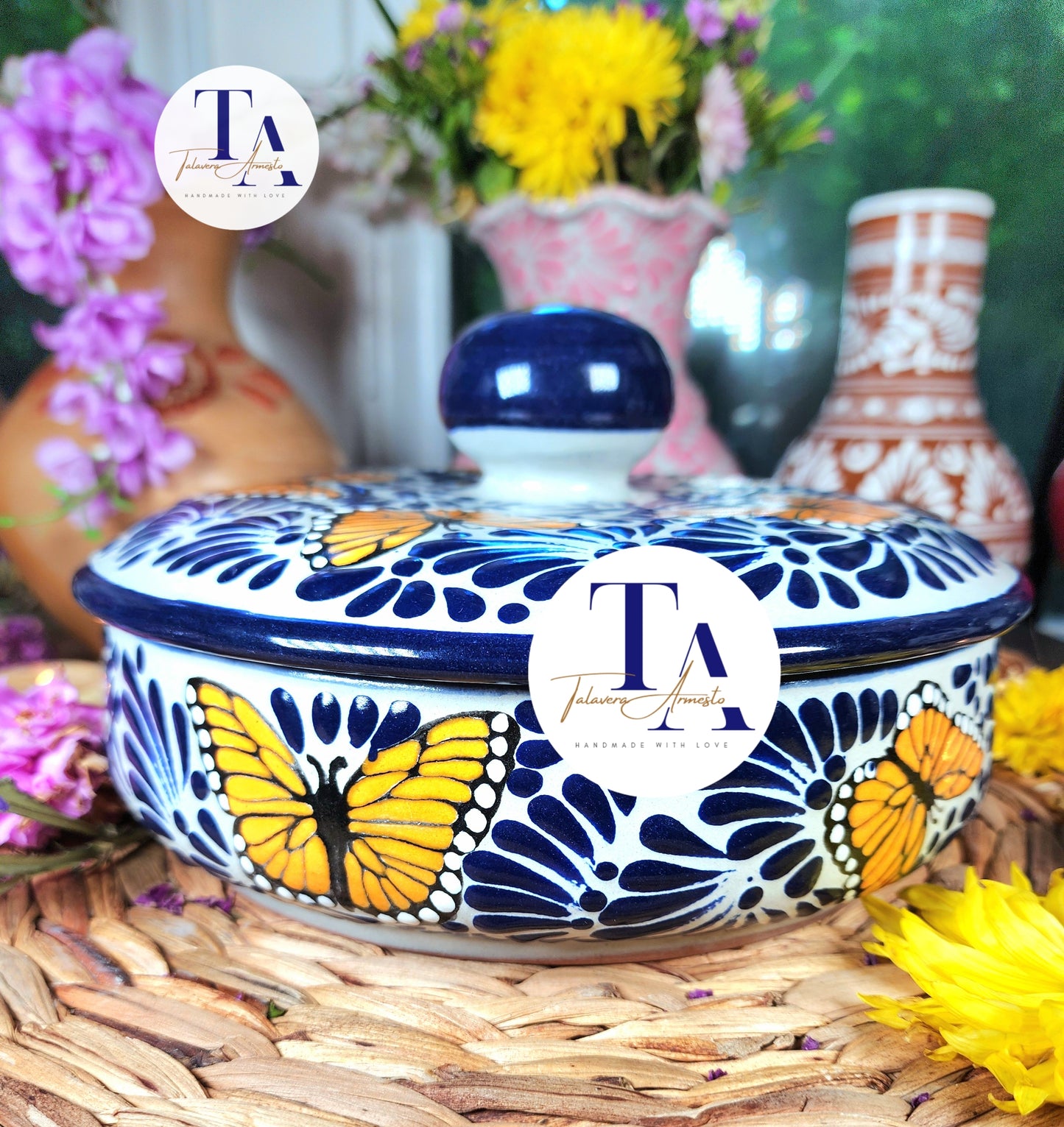 Talavera Butterfly Large Tortillero