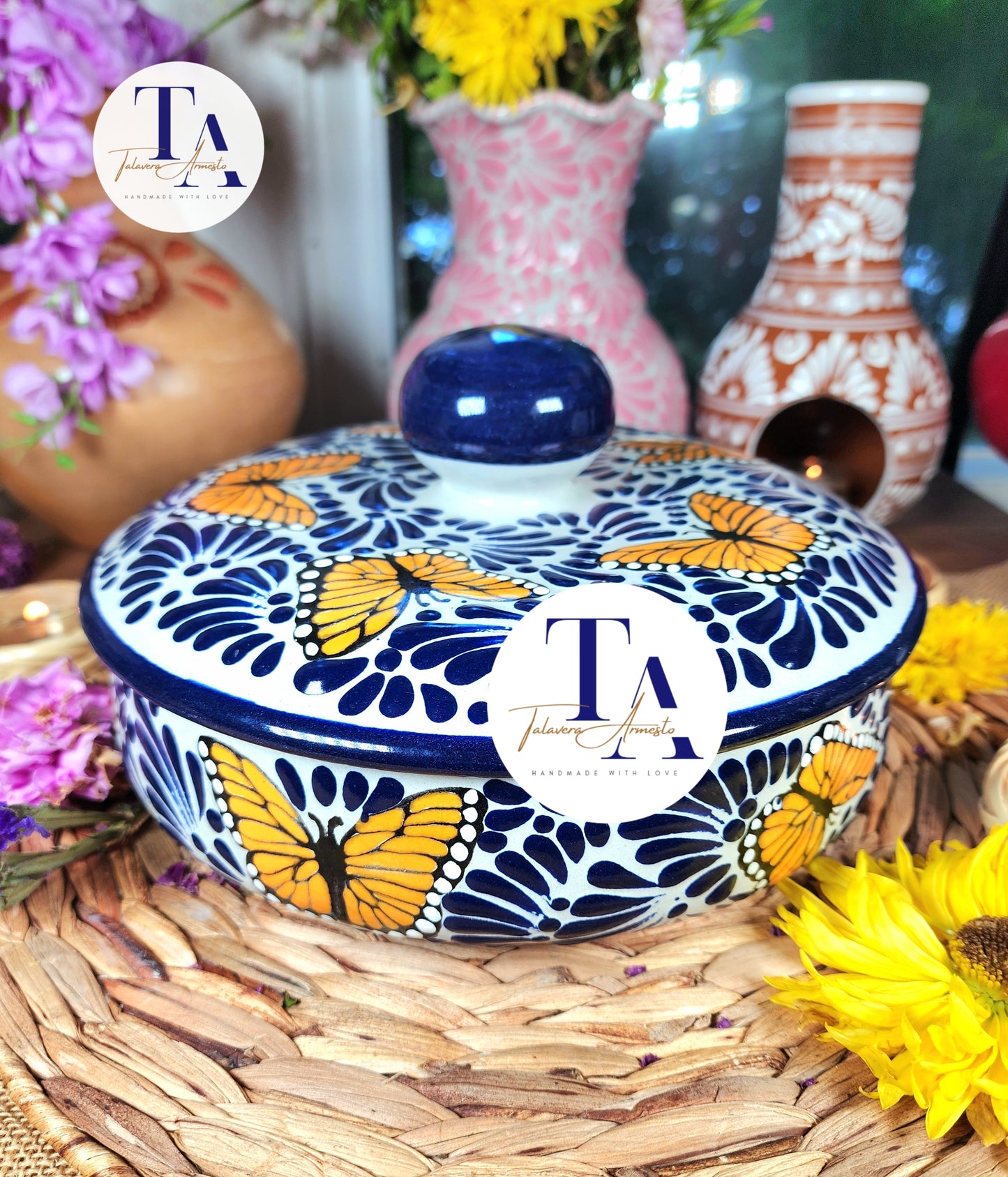 Talavera Butterfly Large Tortillero