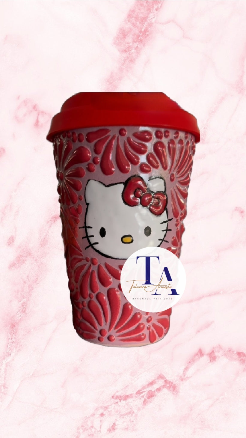 Talavera Kitty Travel Tumbler